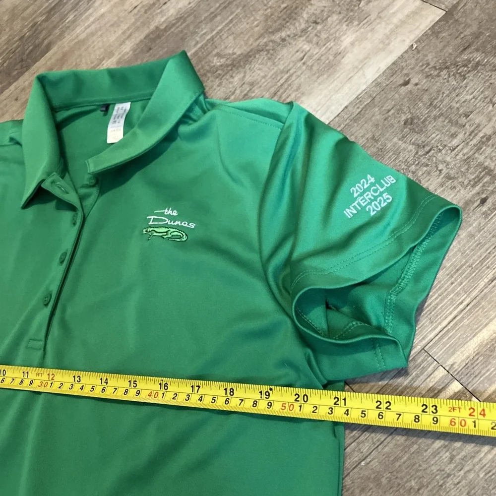 Adidas Dunes Club Women's XL Green Golf Polo 24 25‎ Interclub